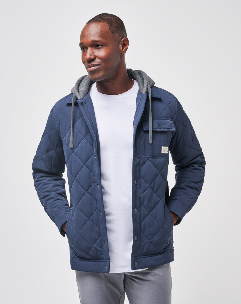 GREY WAVE QUILTED JACKET 5