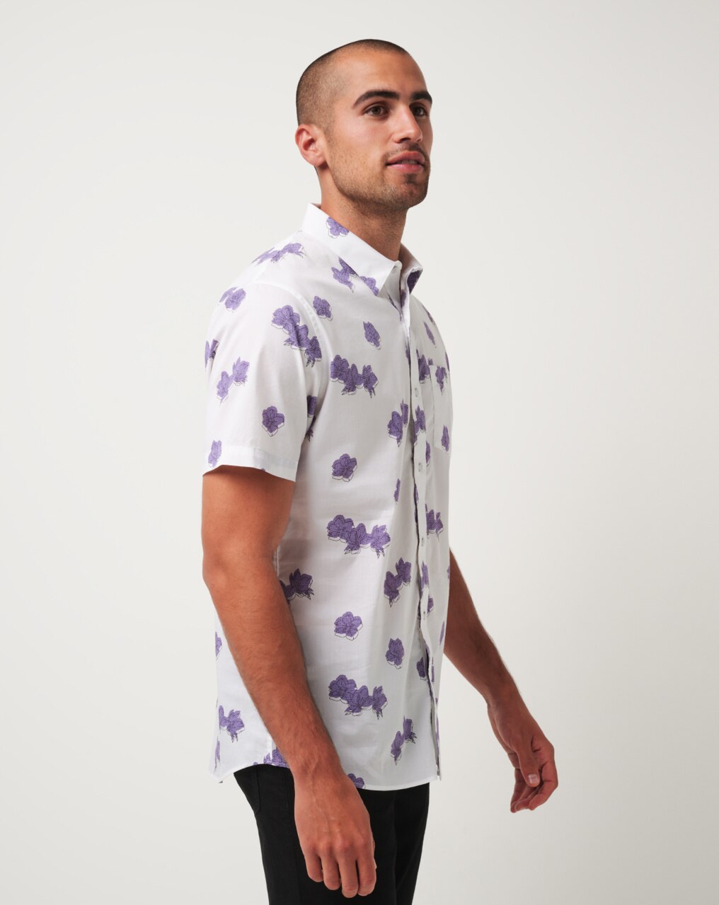 HIT THE BOOKS BUTTON-UP 1