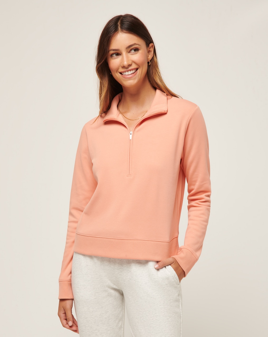 CLOUD FLEECE WOMENS HALF ZIP 1