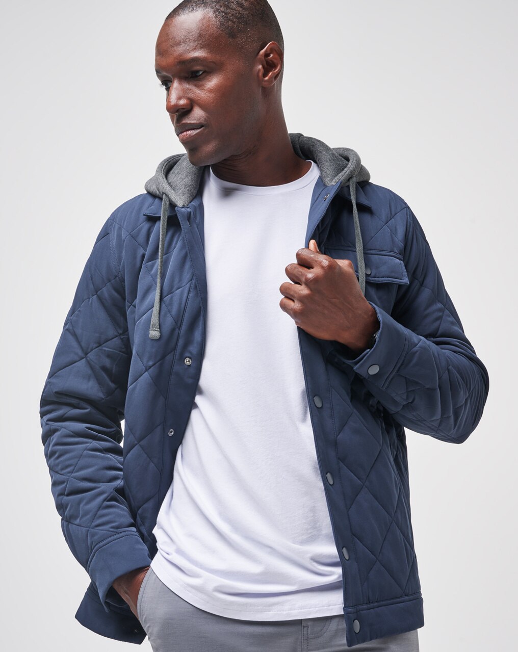 GREY WAVE QUILTED JACKET 6
