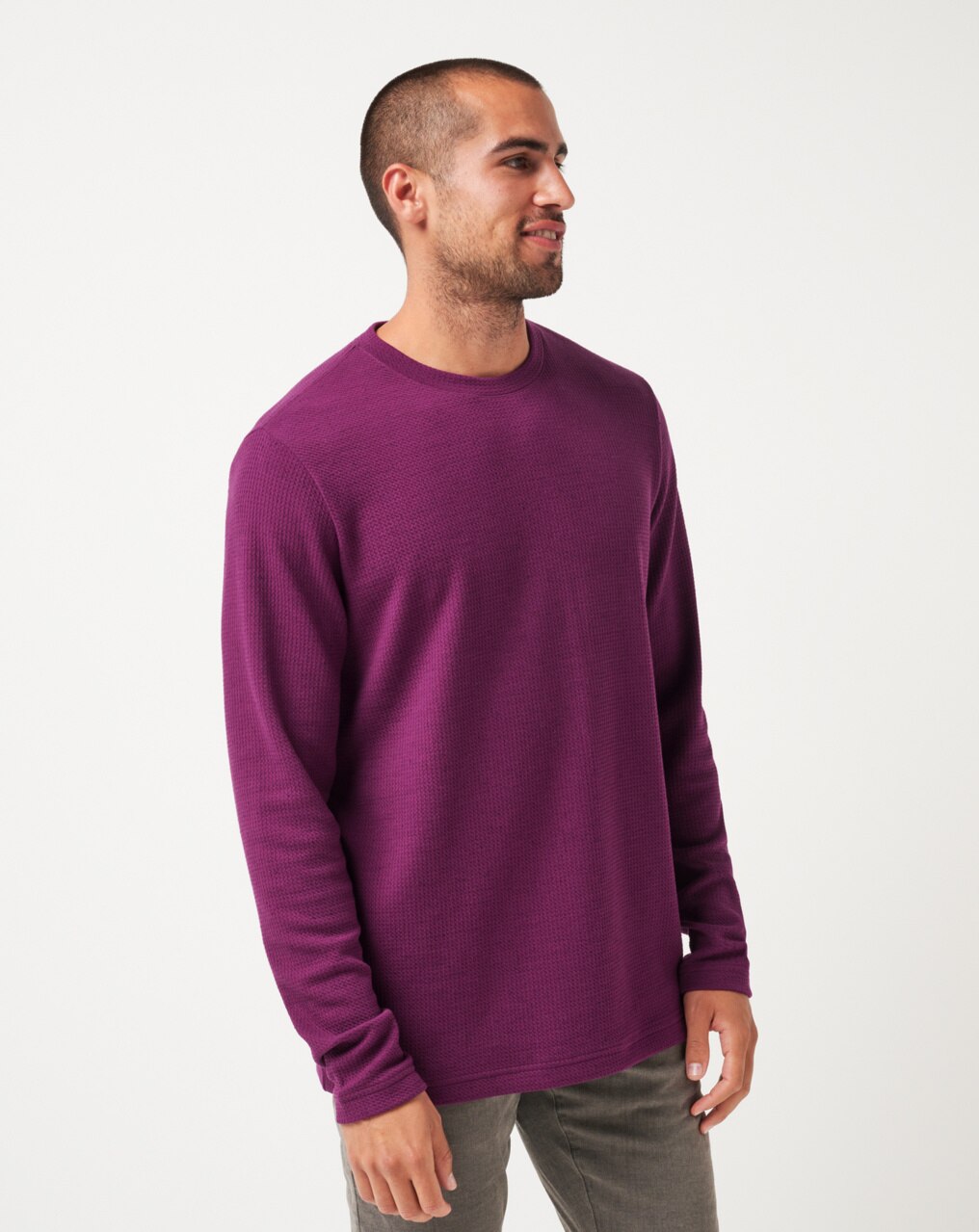 BURNLEY FC CLOUD WAFFLE CREWNECK JUMPER 1