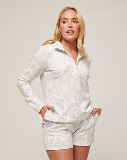 DAY ON THE BAY WOMENS CLOUD FLEECE HALF ZIP Image Thumbnail 5