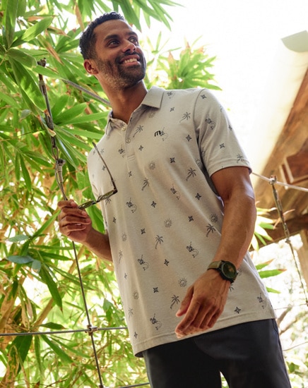 COVE DIVE AOP POLO SHIRT Image Thumbnail 1